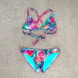 ONEILL crossed back bikini set